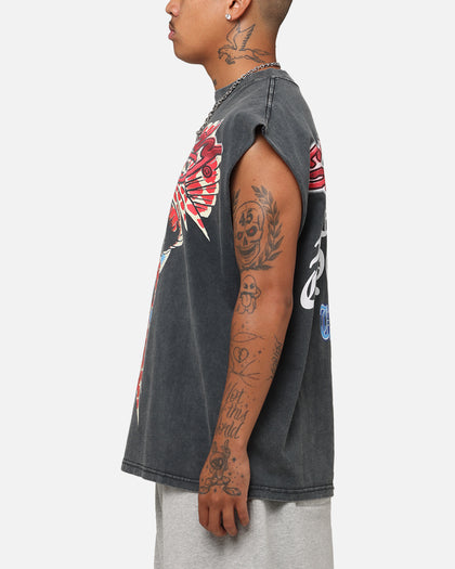 Ed Hardy Eagle Motor Muscle T-Shirt Black