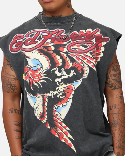 Ed Hardy Eagle Motor Muscle T-Shirt Black