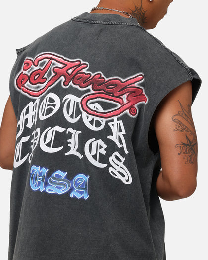 Ed Hardy Eagle Motor Muscle T-Shirt Black