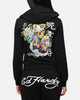 Ed Hardy Women's Flora Zip Hoodie Black