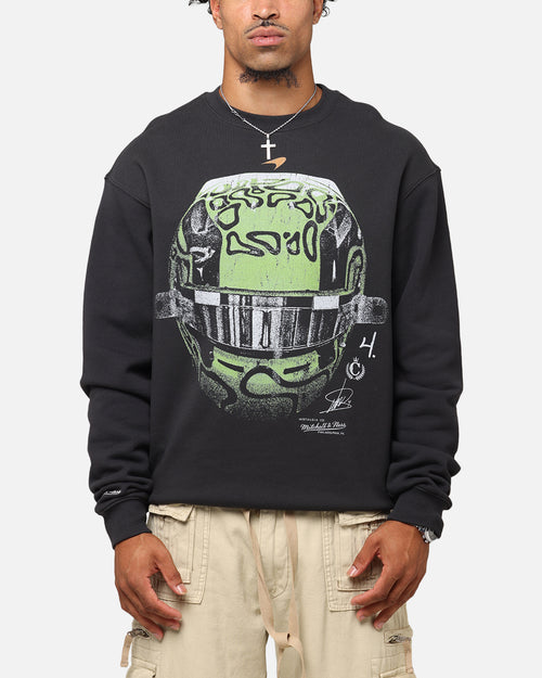 Mitchell & Ness X Mclaren Lando Norris Helmet Crewneck Faded Black