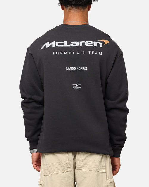 Mitchell & Ness X Mclaren Lando Norris Helmet Crewneck Faded Black