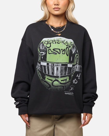 Mitchell & Ness X Mclaren Lando Norris Helmet Crewneck Faded Black