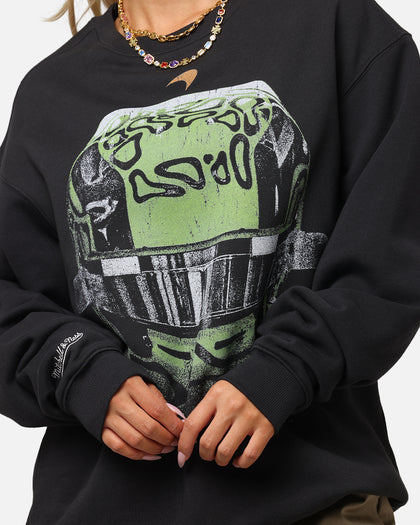 Mitchell & Ness X Mclaren Lando Norris Helmet Crewneck Faded Black