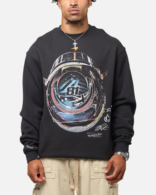 Mitchell & Ness X Mclaren Oscar Piastri Helmet Crewneck Faded Black
