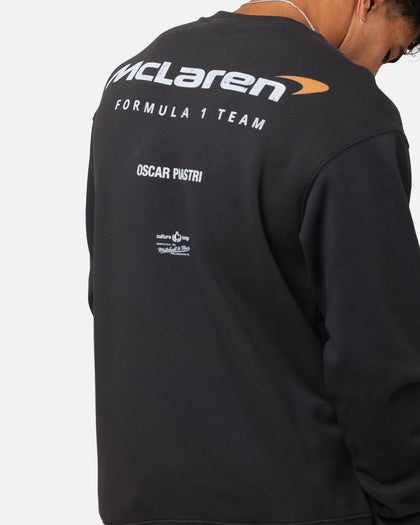 Mitchell & Ness X Mclaren Oscar Piastri Helmet Crewneck Faded Black