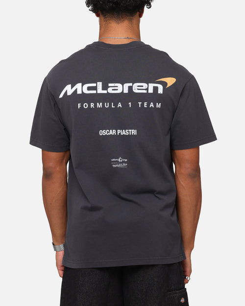 Mitchell & Ness X Mclaren Oscar Piastri Helmet T-Shirt Faded Black