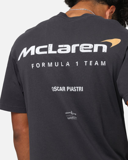 Mitchell & Ness X Mclaren Oscar Piastri Helmet T-Shirt Faded Black