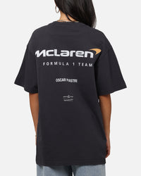 Mitchell & Ness X Mclaren Oscar Piastri Helmet T-Shirt Faded Black