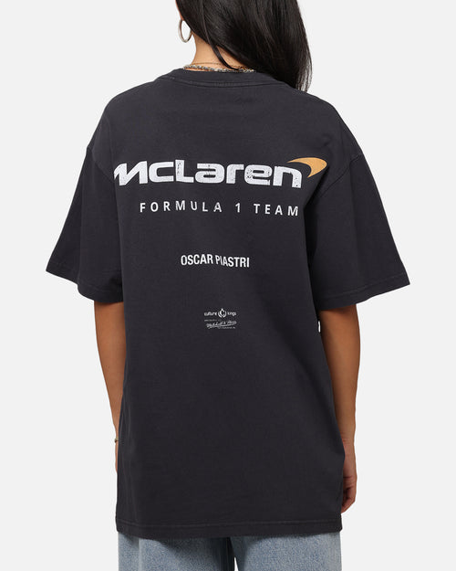 Mitchell & Ness X Mclaren Oscar Piastri Helmet T-Shirt Faded Black