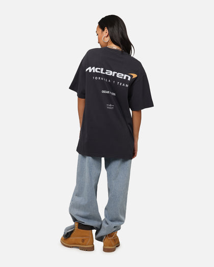 Mitchell & Ness X Mclaren Oscar Piastri Helmet T-Shirt Faded Black