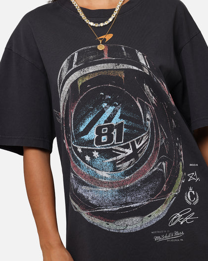 Mitchell & Ness X Mclaren Oscar Piastri Helmet T-Shirt Faded Black