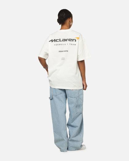 Mitchell & Ness X Mclaren Piastri Helmet T-Shirt Vintage White