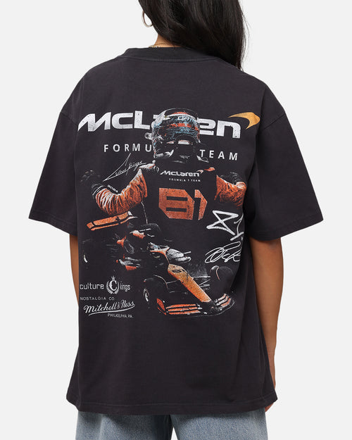Mitchell & Ness X Mclaren Oscar Piastri Victory T-Shirt Faded Black