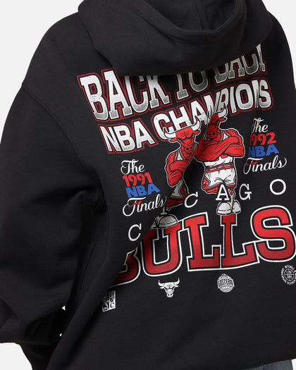 Mitchell & Ness Chicago Bulls Back To Back Hoodie Faded Black
