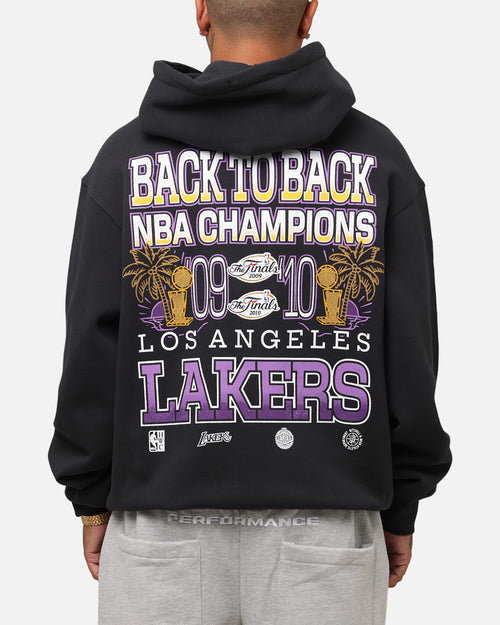 Mitchell & Ness Los Angeles Lakers Back To Back Hoodie Faded Black