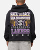Mitchell & Ness Los Angeles Lakers Back To Back Hoodie Faded Black