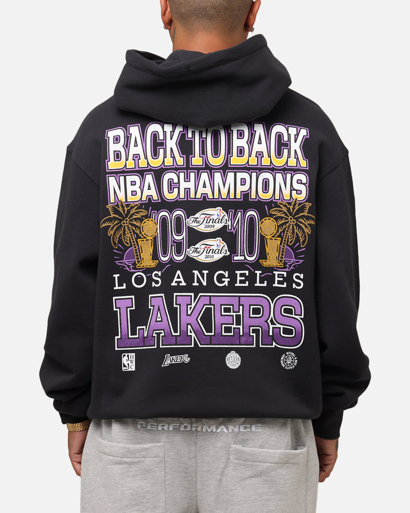 ファングッズ Mitchell&ness Lakers Mitchell & Ness Los Angeles Lakers Back To Back Hoodie Faded Black