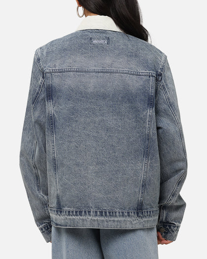 Saint Morta Gothic Distressed Denim Jacket Dirty Denim