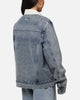 Saint Morta Gothic Distressed Denim Jacket Dirty Denim