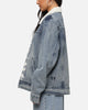 Saint Morta Gothic Distressed Denim Jacket Dirty Denim
