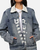 Saint Morta Gothic Distressed Denim Jacket Dirty Denim