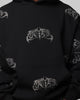 Loiter Metal Rhinestone Hoodie Black