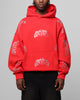 Loiter Metal Rhinestone Hoodie Red