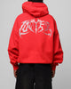 Loiter Metal Rhinestone Hoodie Red