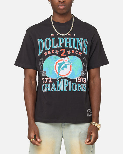 Mitchell & Ness Miami Dolphins Pinnacle T-Shirt Faded Black