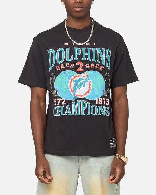 Mitchell & Ness Miami Dolphins Pinnacle T-Shirt Faded Black