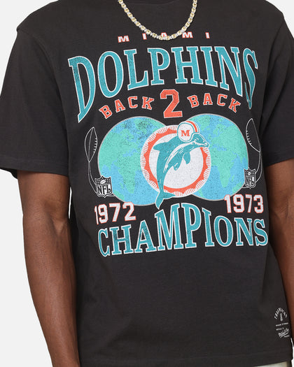 Mitchell & Ness Miami Dolphins Pinnacle T-Shirt Faded Black
