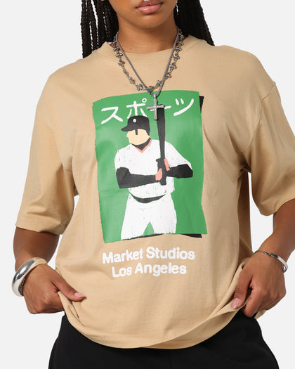 Market Illustrated Baseball T-Shirt Oatmilk