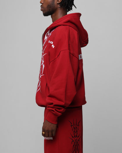 Loiter Blood Born Zip Hoodie Burgandy