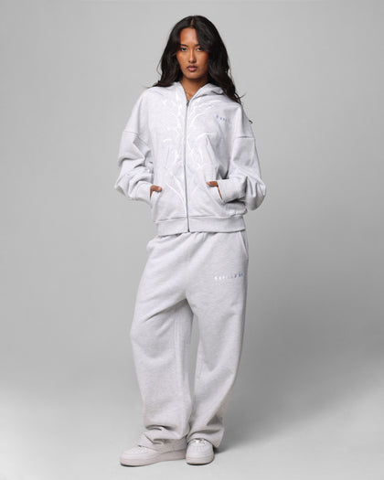 Loiter Blood Born Zip Hoodie Grey Marle