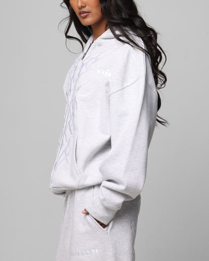 Loiter Blood Born Zip Hoodie Grey Marle