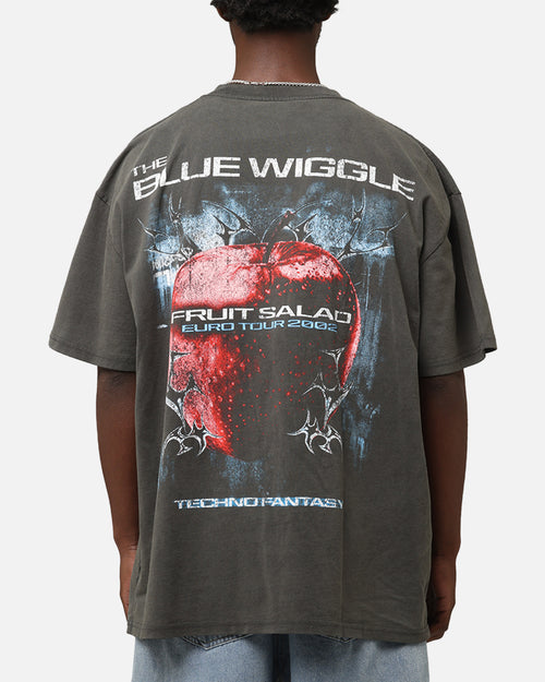 Goat Crew X The Wiggles Blue Wiggle Heavy T-Shirt Black Wash