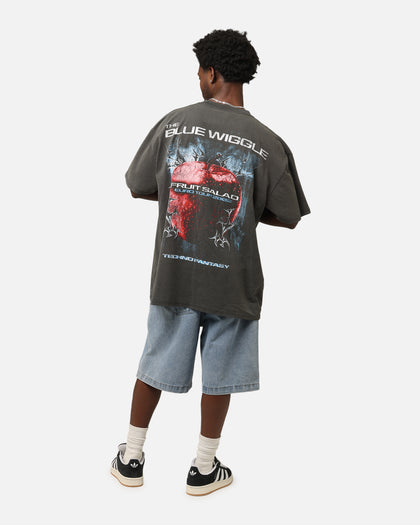 Goat Crew X The Wiggles Blue Wiggle Heavy T-Shirt Black Wash