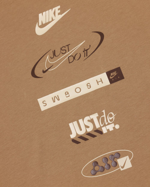 Nike Kids' Brandmark Stack T-Shirt Beige