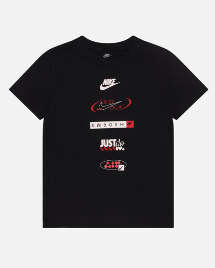 Nike Kids' Brandmark Stack T-Shirt Black