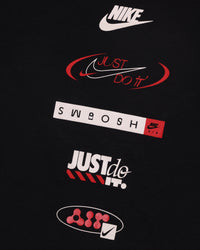 Nike Kids' Brandmark Stack T-Shirt Black