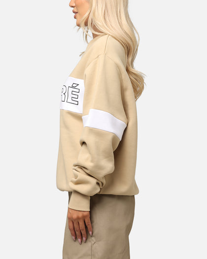 Carre Bars Crewneck Stone/White