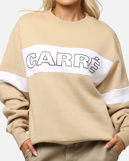 Carre Bars Crewneck Stone/White