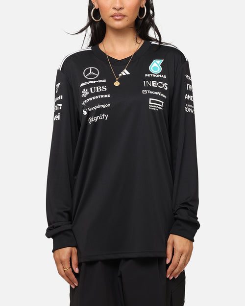 adidas x Mercedes-AMG PETRONAS Formula One F1 2025 Team Long Sleeve Driver T-Shirt Black