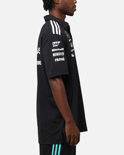 adidas x Mercedes-AMG PETRONAS Formula One F1 2025 Team Polo Shirt Black/White