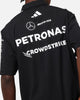 adidas x Mercedes-AMG PETRONAS Formula One F1 2025 Team Polo Shirt Black/White