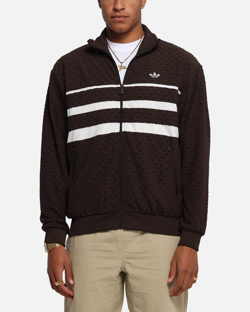 Adidas Monogram Track Top Jacket Dark Brown