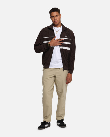 Adidas Monogram Track Top Jacket Dark Brown