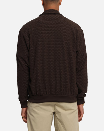 Adidas Monogram Track Top Jacket Dark Brown