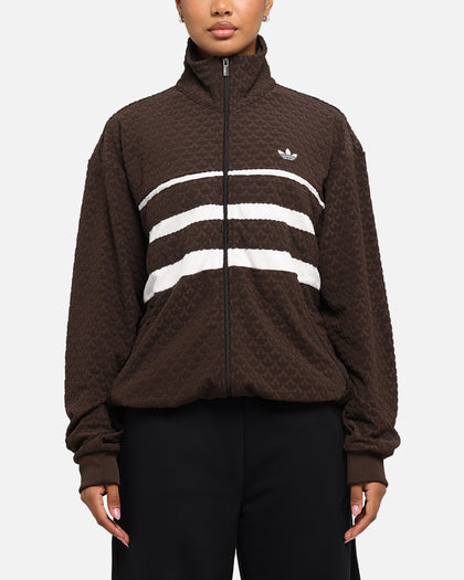 Adidas Monogram Track Top Jacket Dark Brown